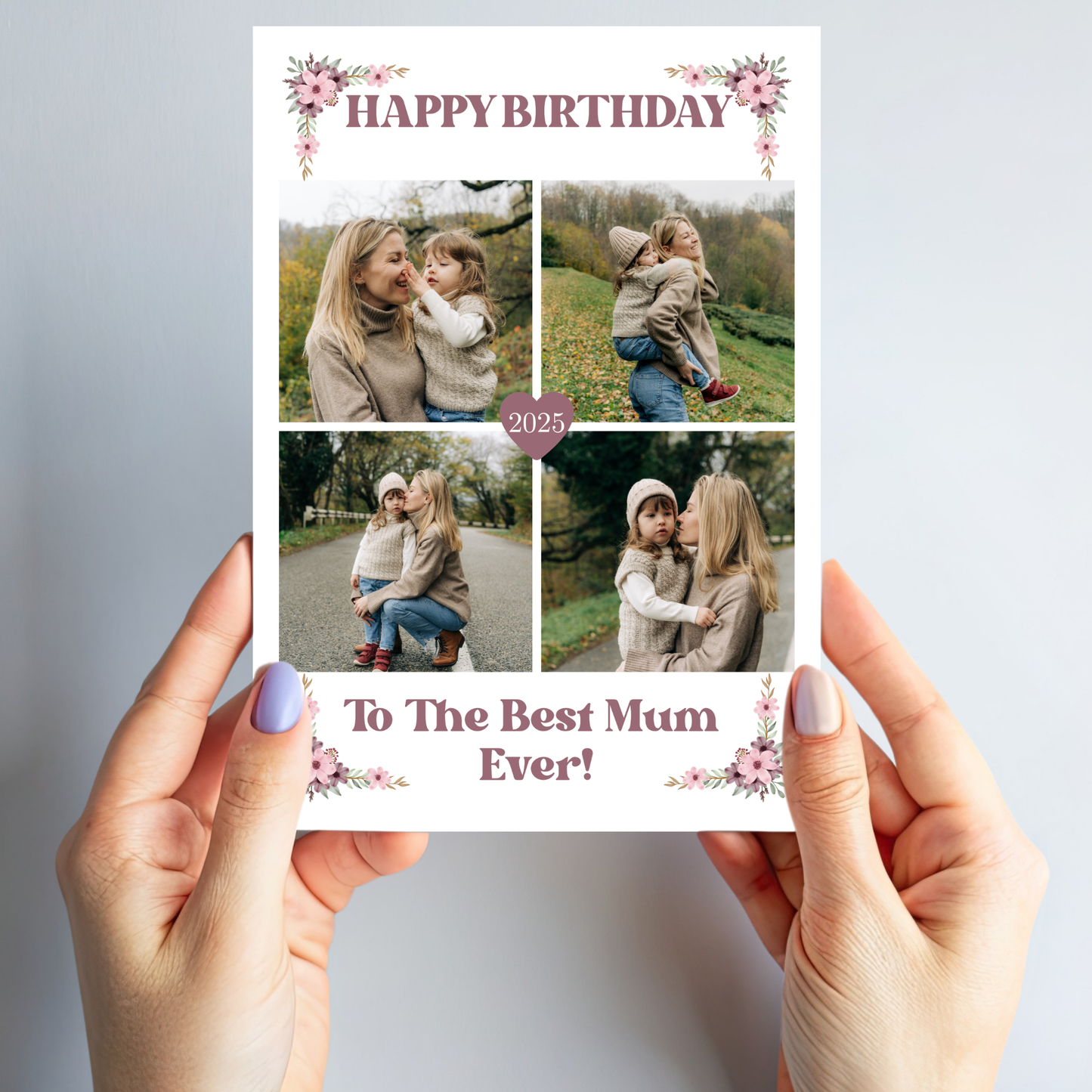 Happy Birthday Mum Photo Card - PC14
