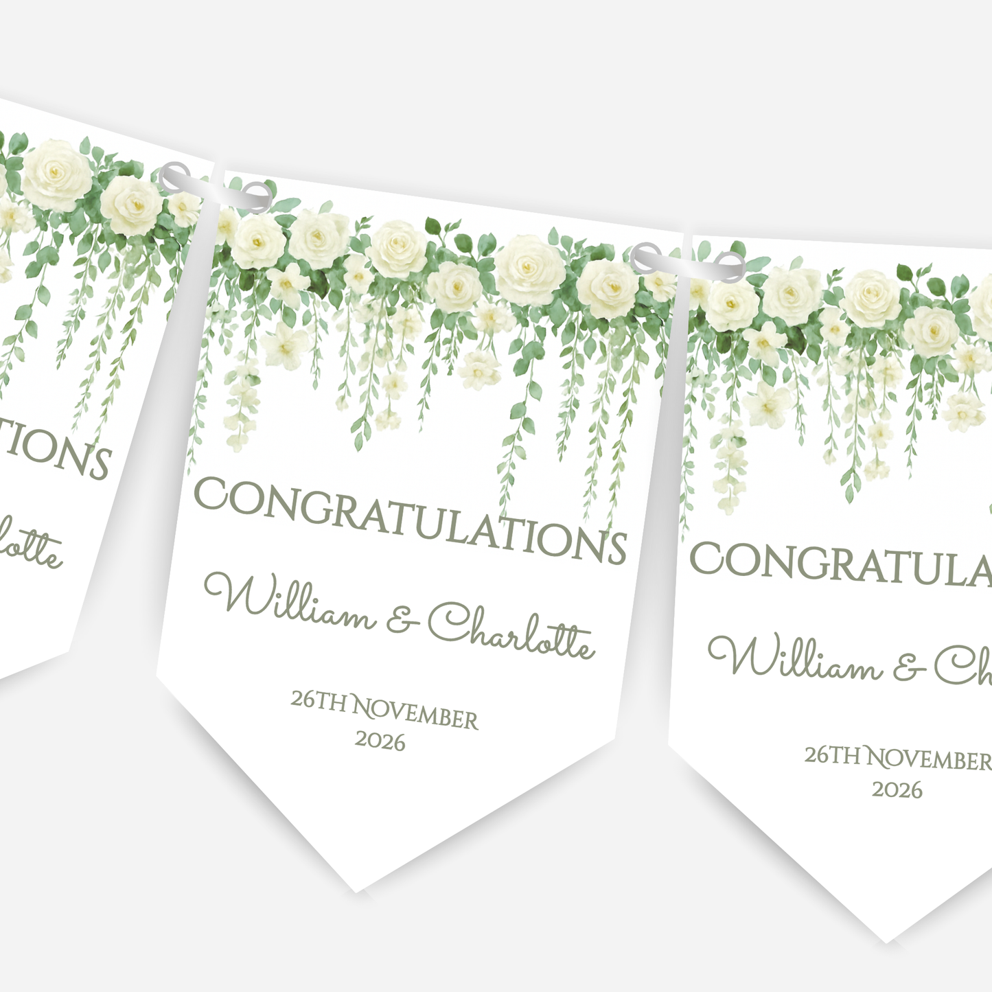 Engagement or Wedding Bunting - B287