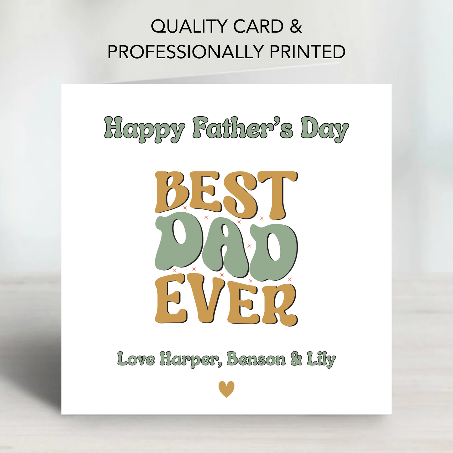 Father's Day Card - Funky Retro Design - C768