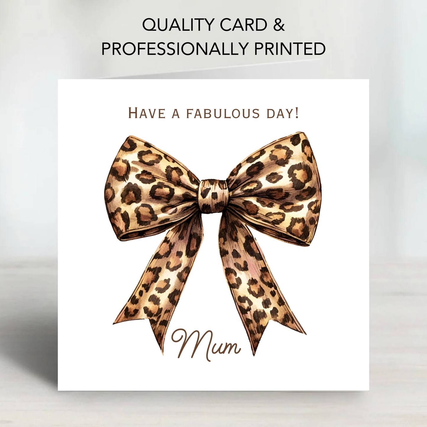 Mother's Day Card - Modern Bow Design - C746