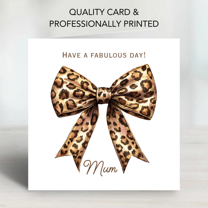 Mother's Day Card - Modern Bow Design - C746