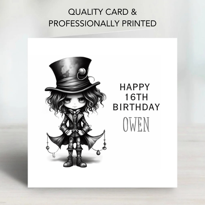 Creepy Cute Boy Art - C638