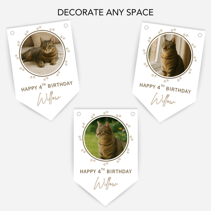 Cat Birthday Photo Bunting - B215