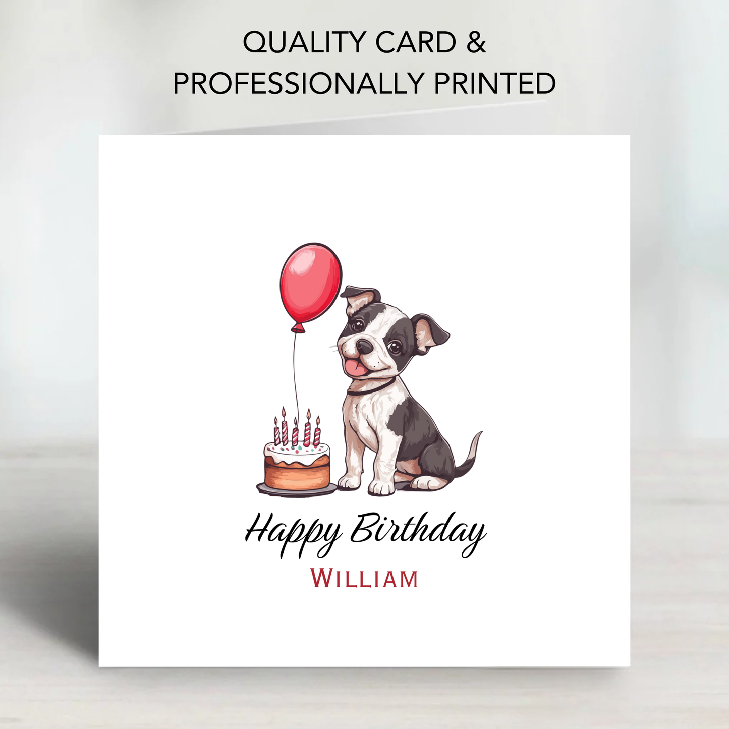 Cute Puppy Birthday Card - C541