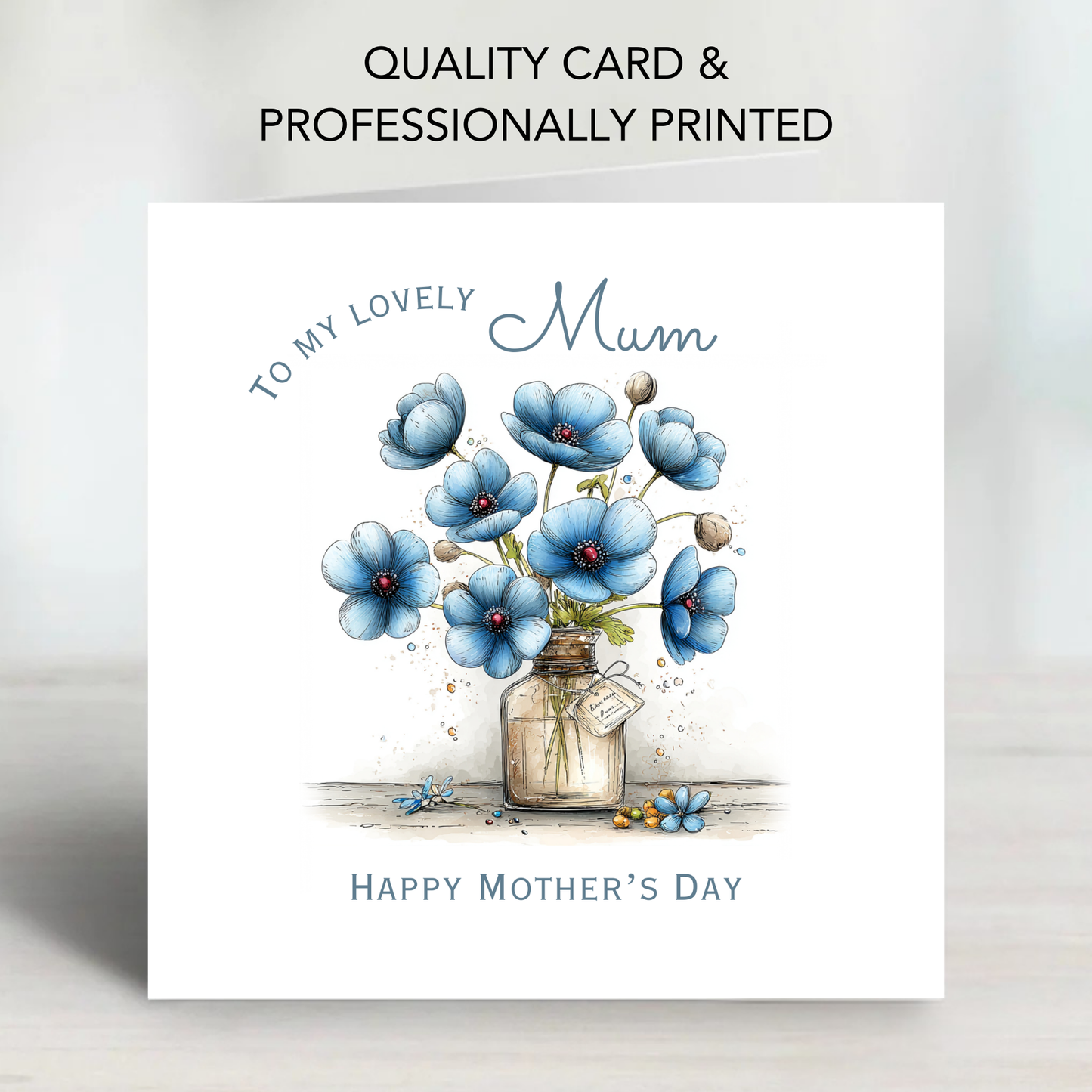 Mother's Day Card - Modern Flower Design - C742