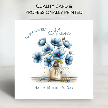 Mother's Day Card - Modern Flower Design - C742