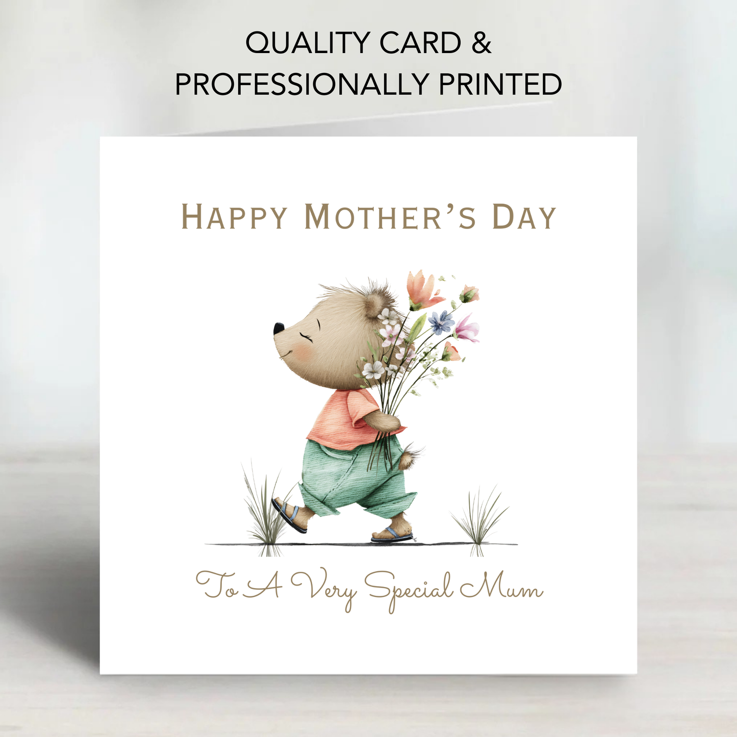 Mother's Day Card - Cute Teddy Design - C739