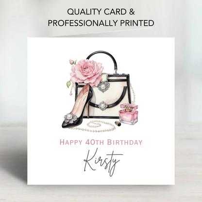 Fashion Handbag Birthday Card - C593