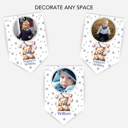 Personalised Any Age Photo Bunting - B193