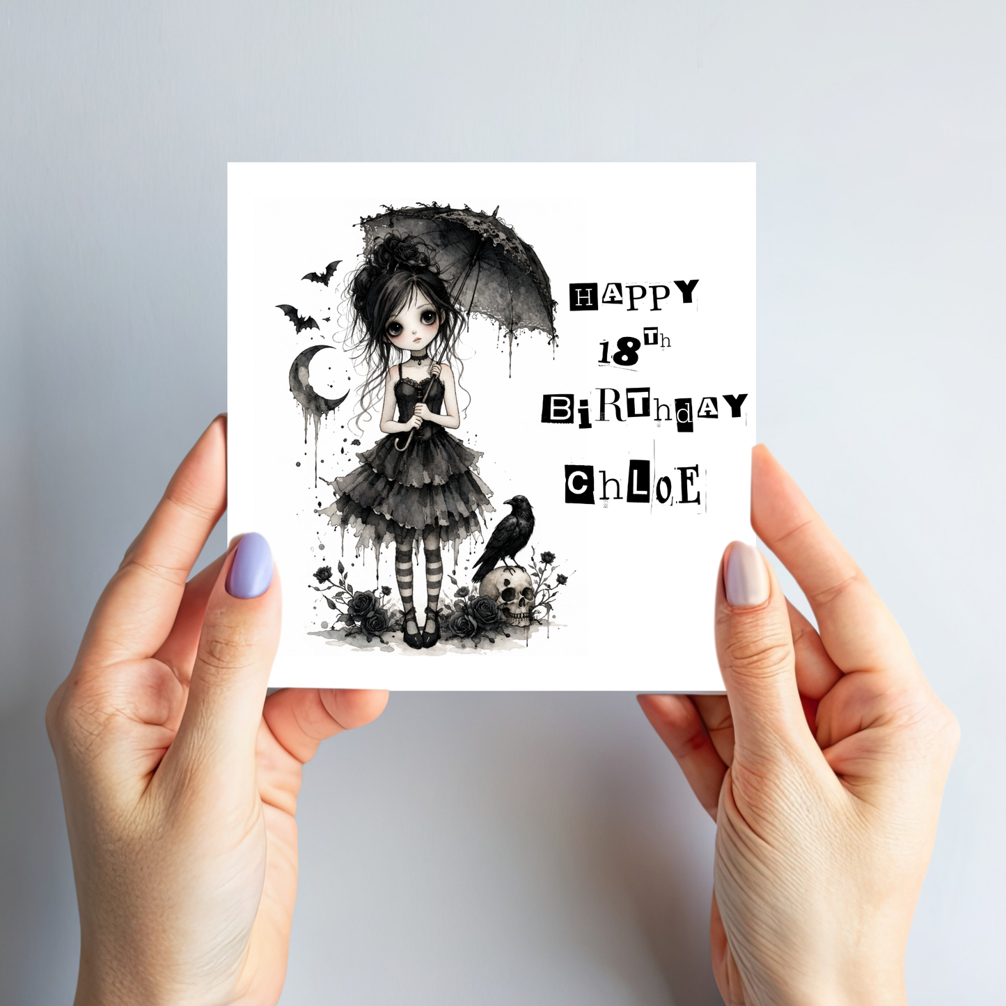 Alternative Gothic Style Birthday Card For Any Age - C866