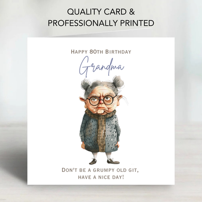 Grumpy Granny Birthday Card - C579