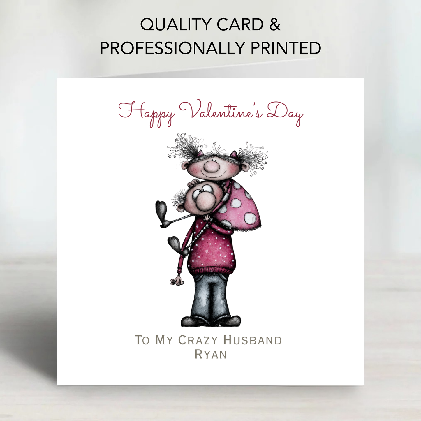 Valentine’s Day Quirky Couple Card  - C710