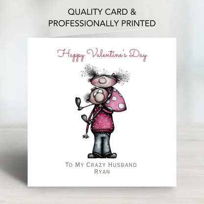 Valentine’s Day Quirky Couple Card  - C710