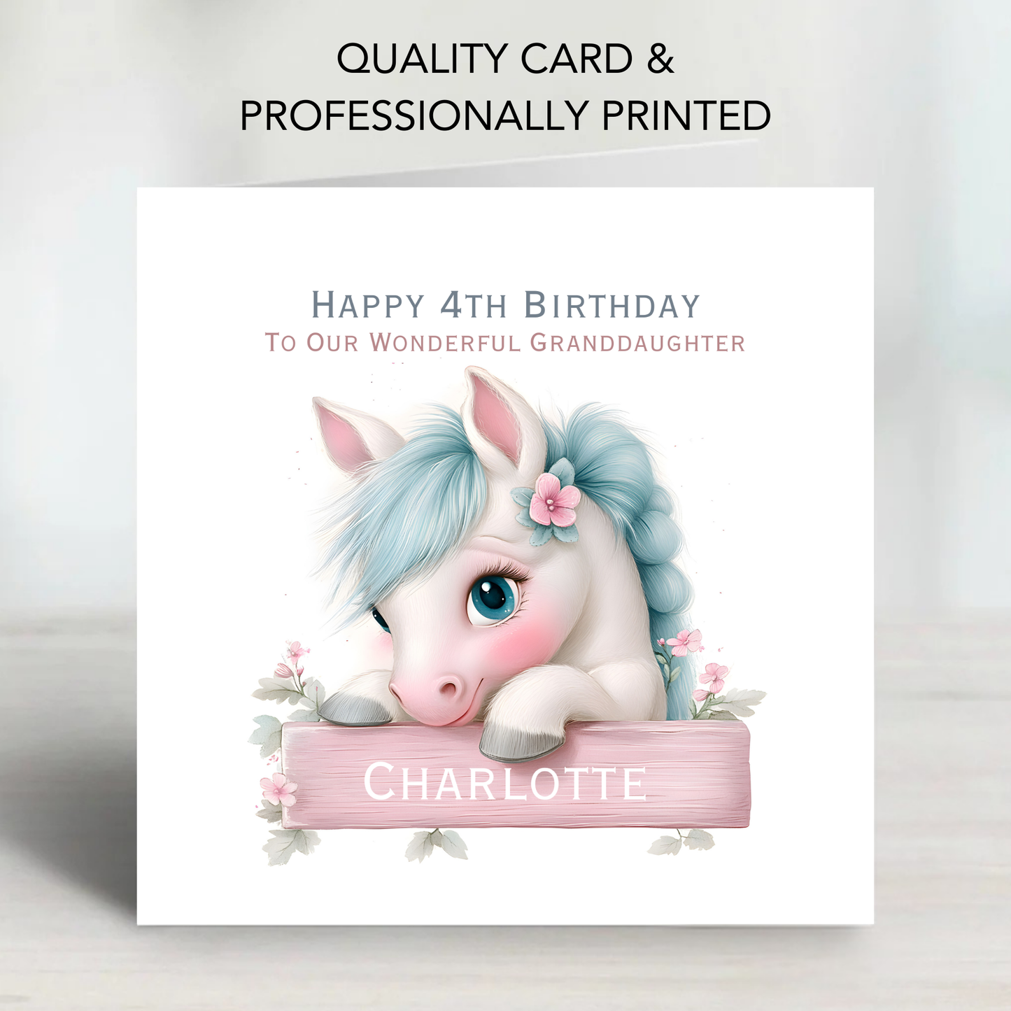 Cute Pony Birthday Card - C588