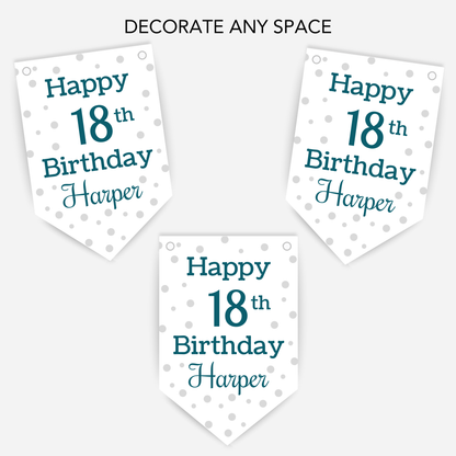 Polka Dot Birthday Bunting - B141
