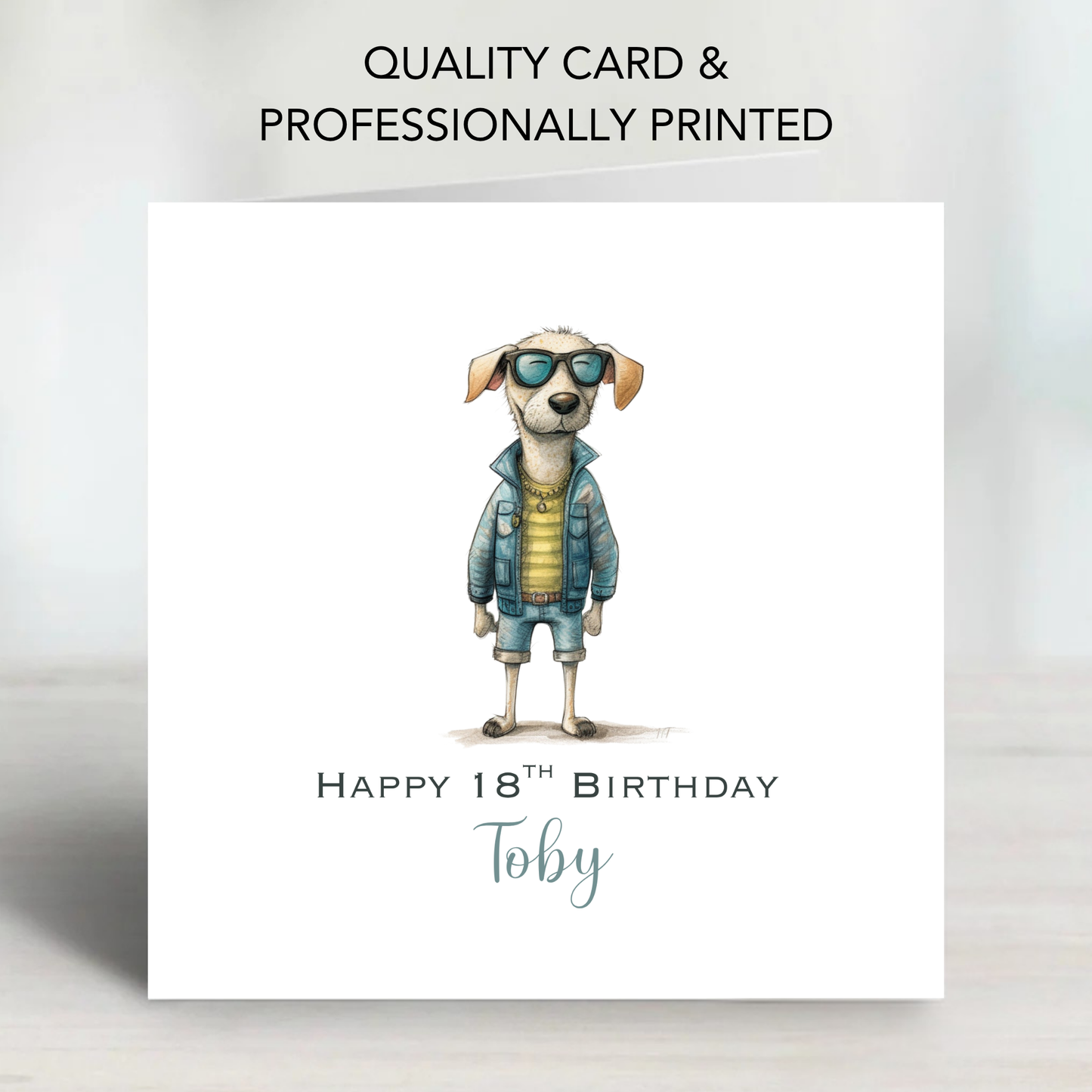 Cool Dog Birthday Card - C646