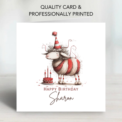 Fun Sheep Birthday Card - C566