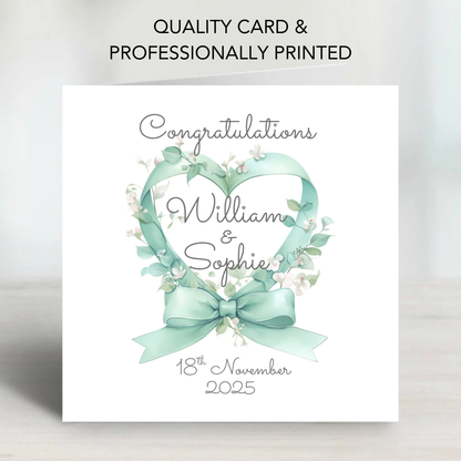 Heart Shaped flower Card - C635