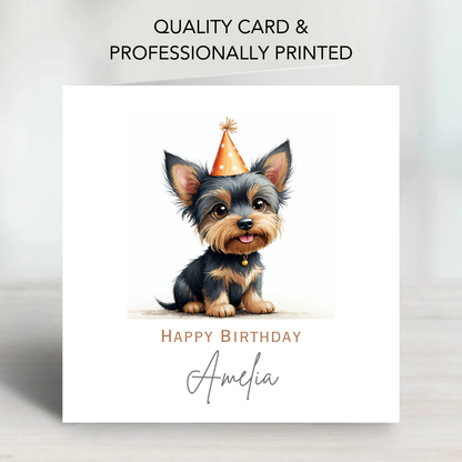 Cute Terrier Birthday Card - C536