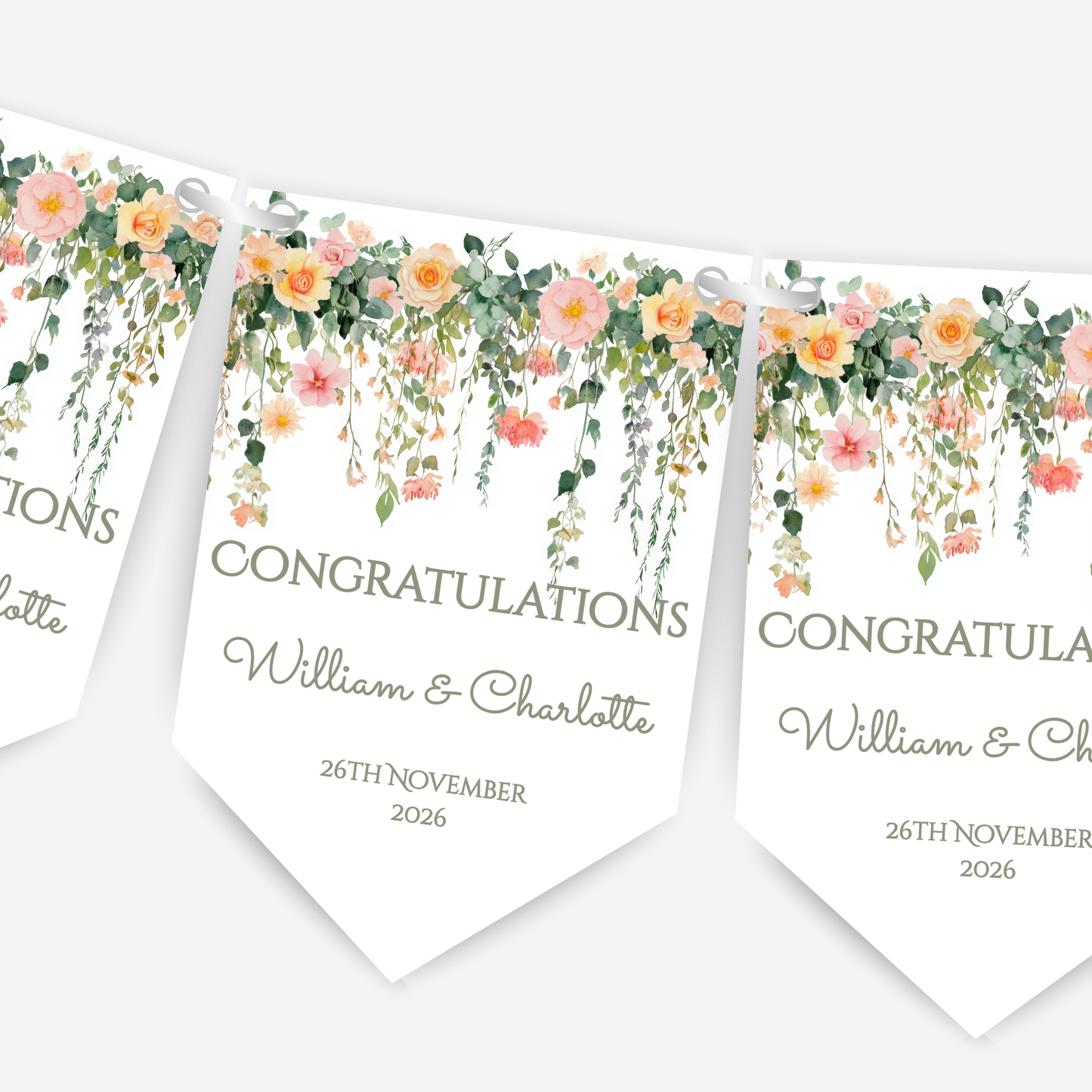 Engagement or Wedding Bunting - B288