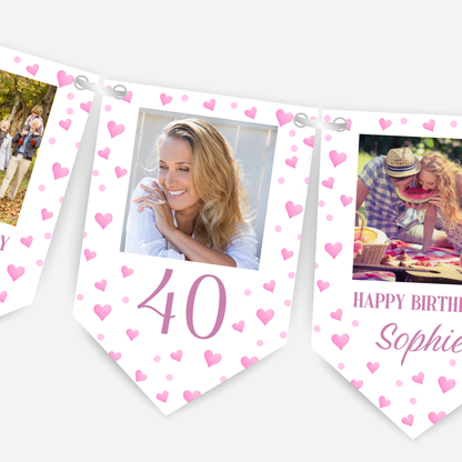 Personalised Photo Bunting Party Decoration - B282