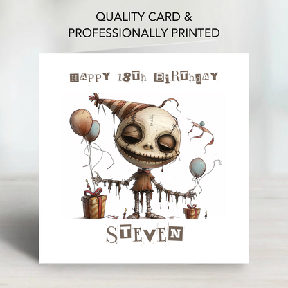Alternative Creepy Skeleton Card - C583