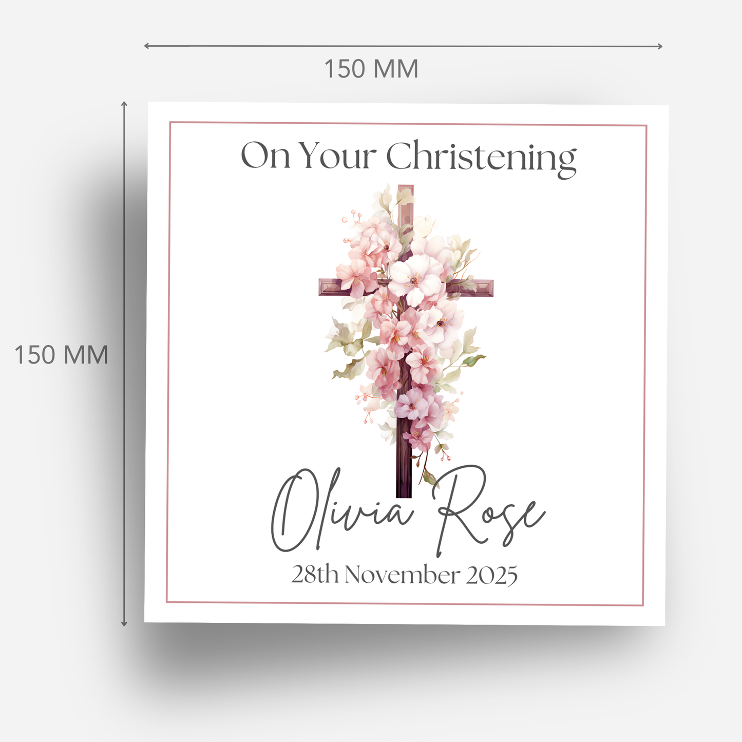 Christening & Baptism Personalised Card - C516