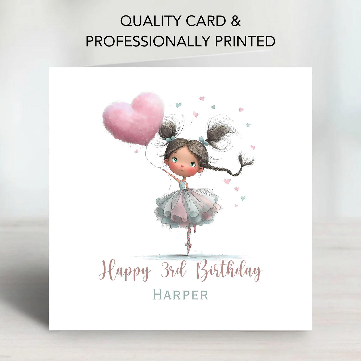 Cute Ballerina Birthday Card - C847