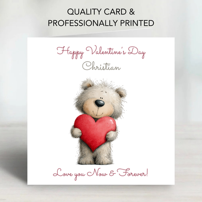 Valentine’s Day Card - Cute Teddy Design - C702