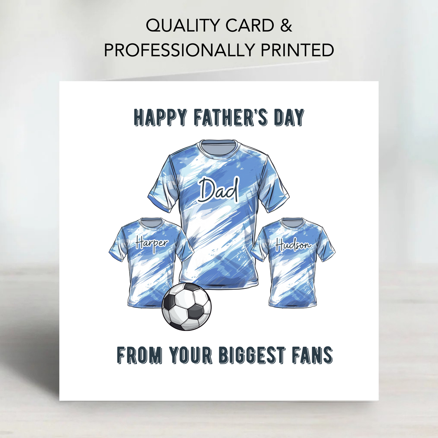 Fathers Day Card - Football Shirt Design - C763