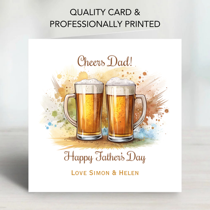 Father's Day Card - Beer Design - C782