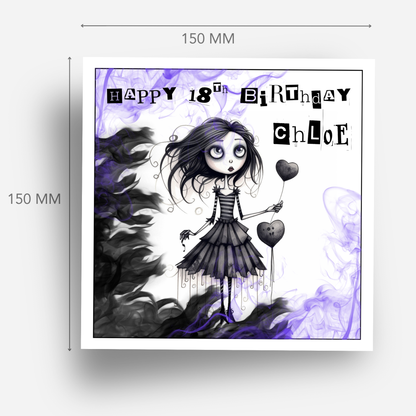 Alternative Gothic Style Birthday Card - C520