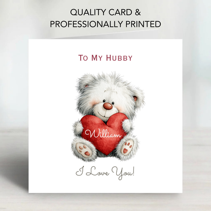 Valentine’s Day Card - Cute Teddy Design - C711