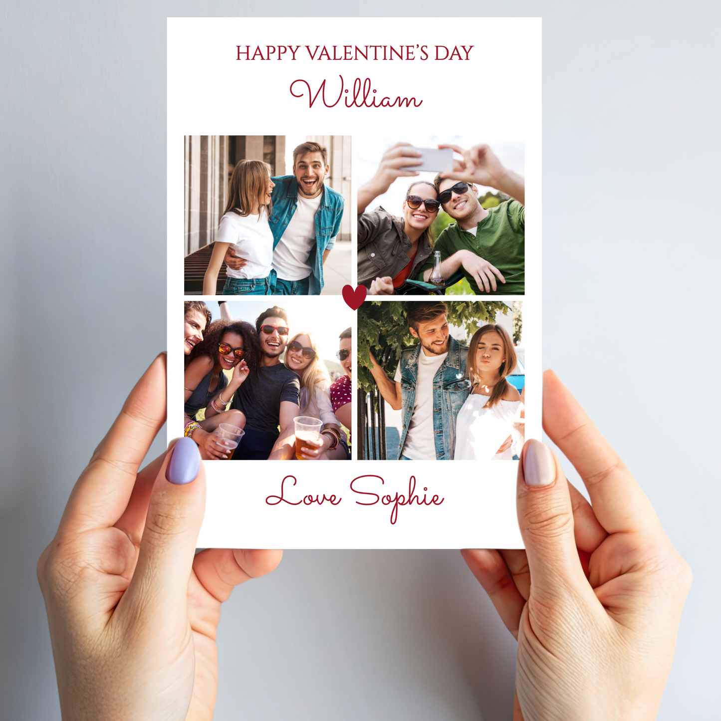 Valentine Photo Card Colour Photos - PC29