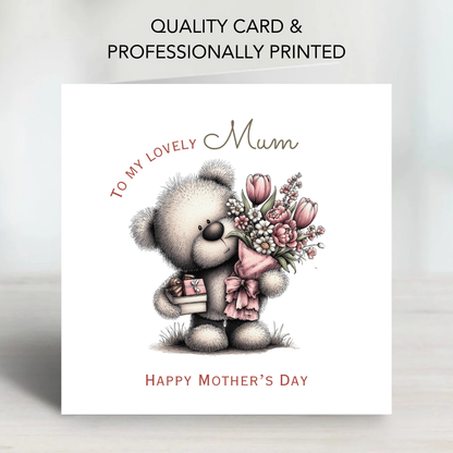 Mother's Day Card - Cute Teddy Design - C744