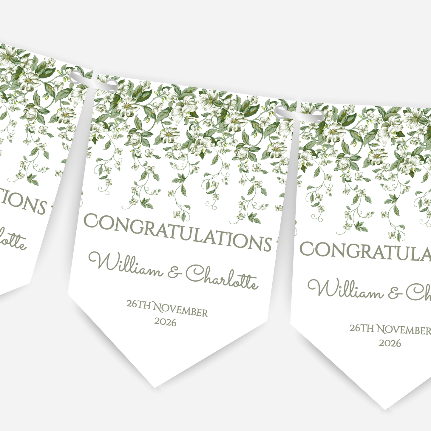 Engagement or Wedding Bunting - B289