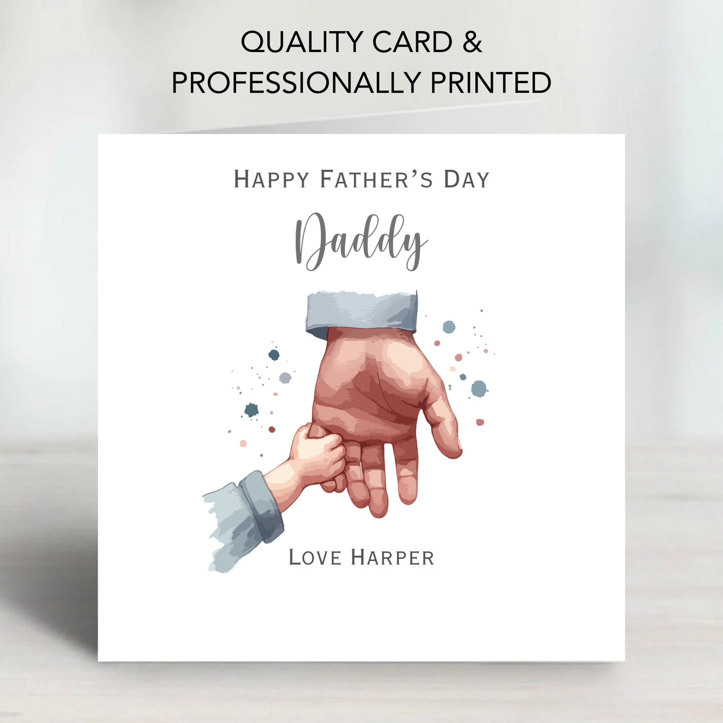 Fathers Day Card - Cute Hand Design - C790