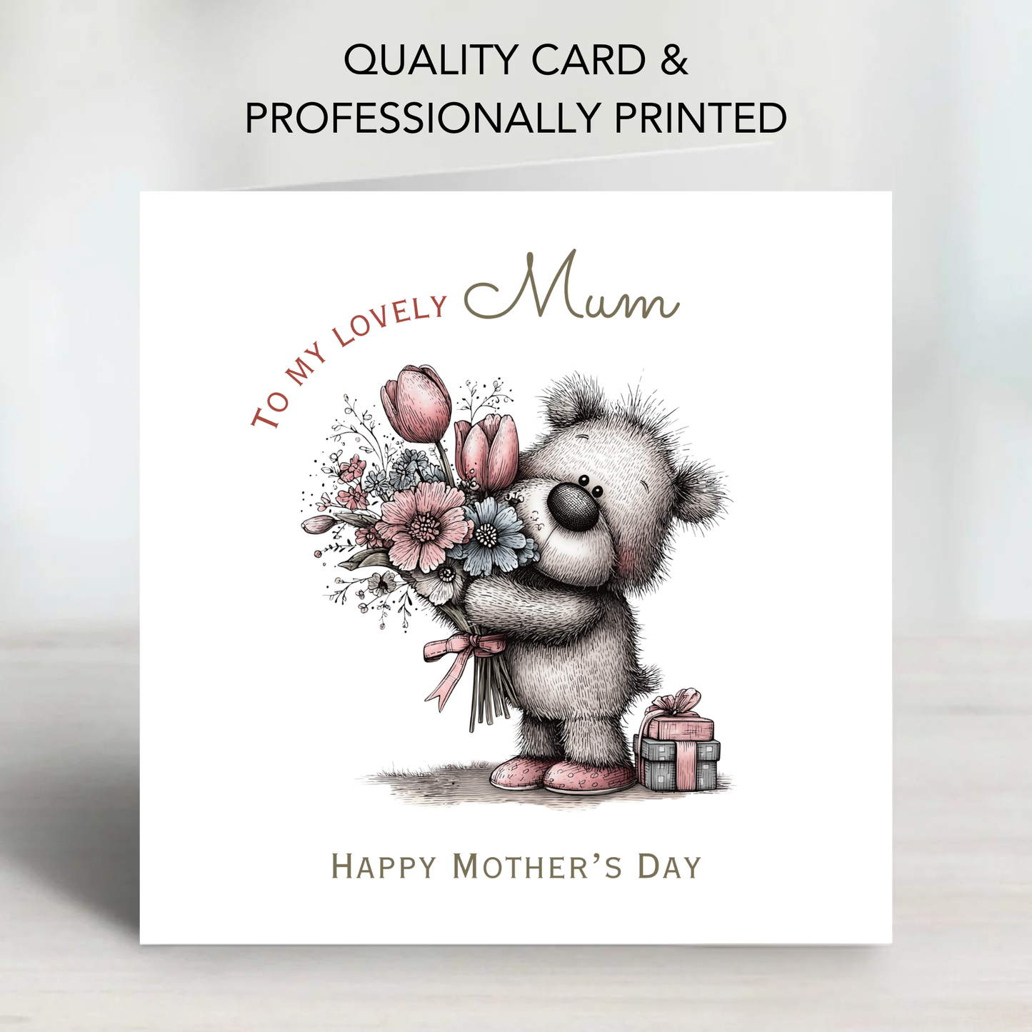 Mother's Day Card - Teddy Bear Design - C745