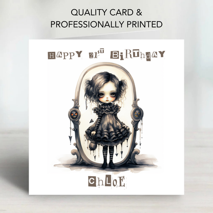 Alternative Gothic Style Birthday Card - C584