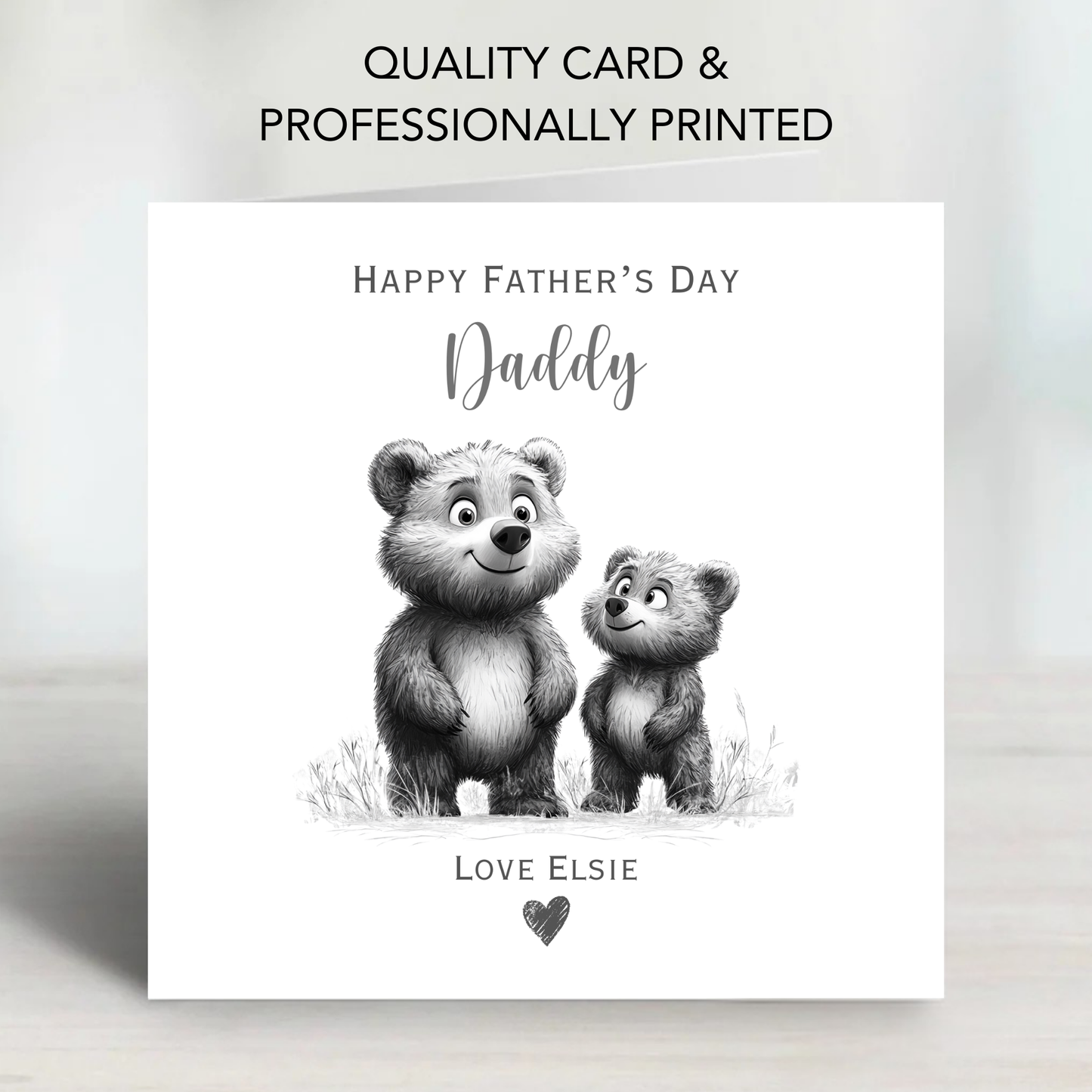 Fathers Day Card - Cute Teddy Design - C788