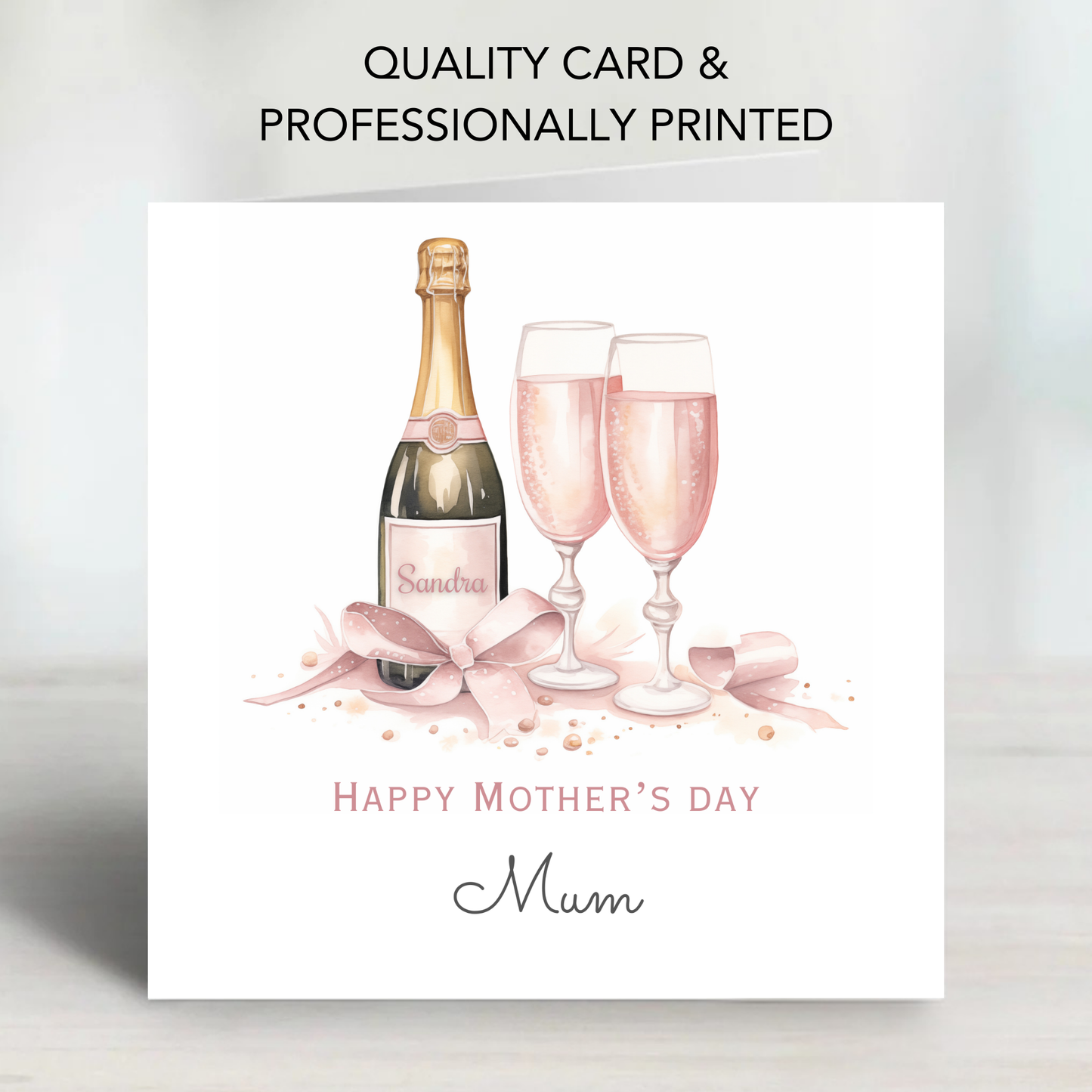 Mother's Day Card - Champagne Design - C733