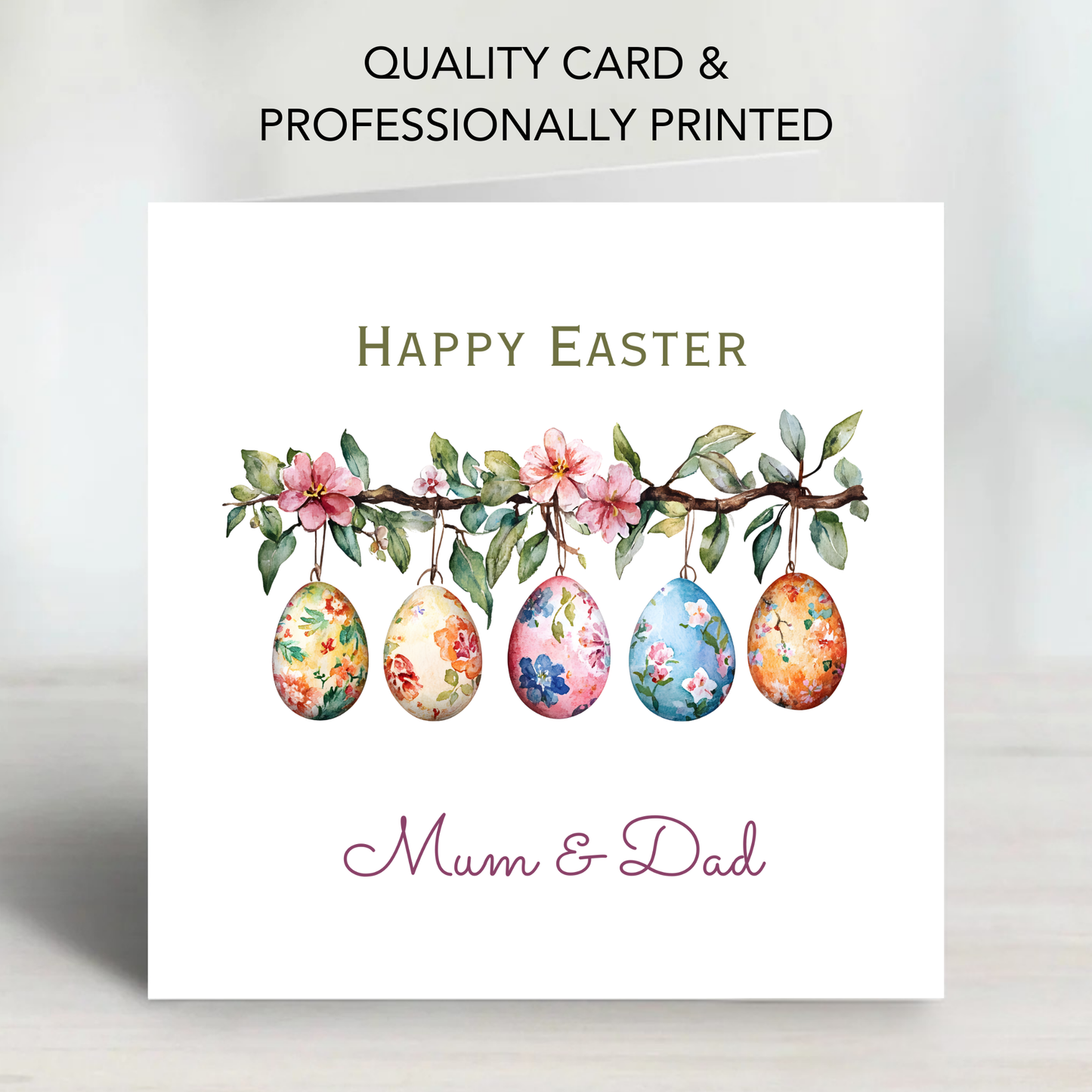 Easter Card With A Lovey Easter Egg Design - C836