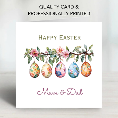 Easter Card With A Lovey Easter Egg Design - C836