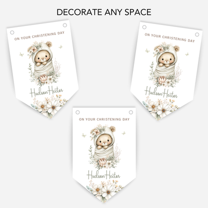 Christening or Baptism Cute Baby Bunting - B268