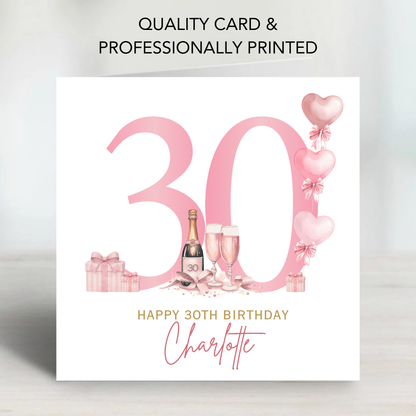 30th Birthday Card - C856