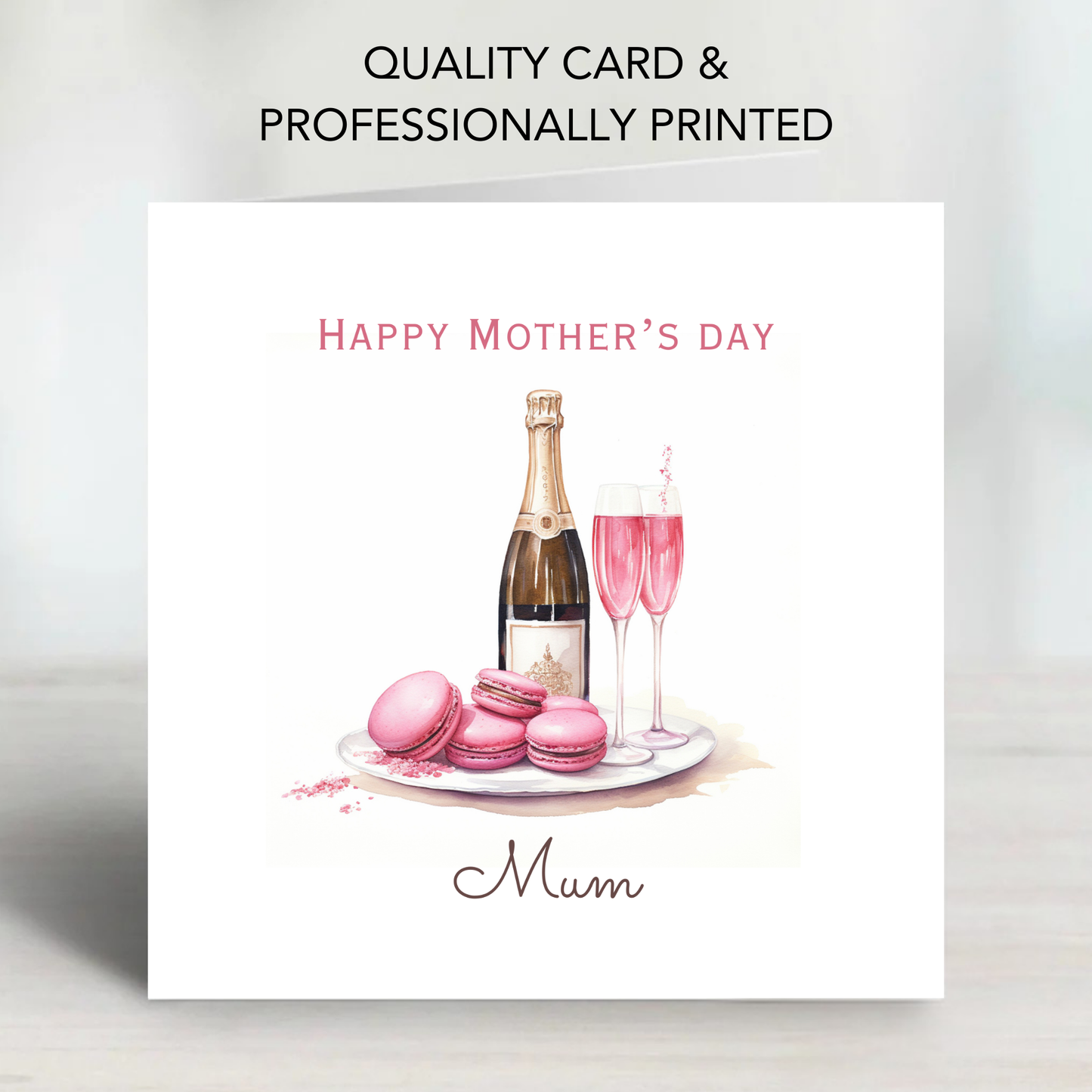 Mother's Day Card - Champagne Design - C748