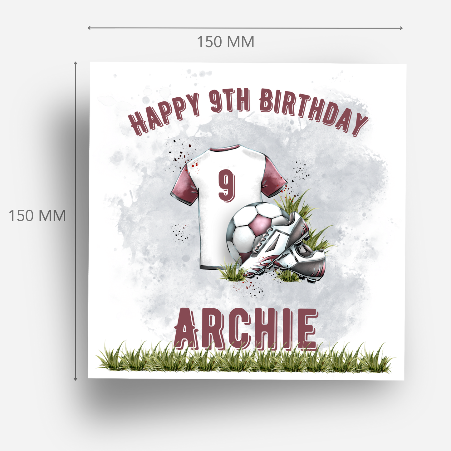 Football Themed Birthday Card - C507