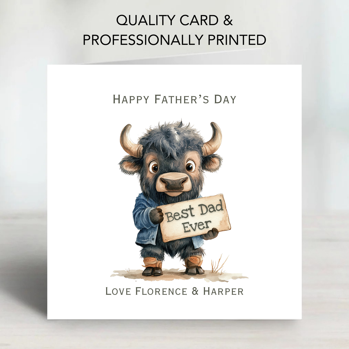 Father's Day Card - Fun & Cute Design - C764
