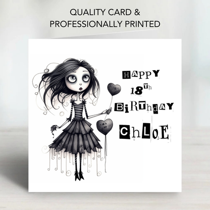 Alternative Gothic Style Birthday Card - C650