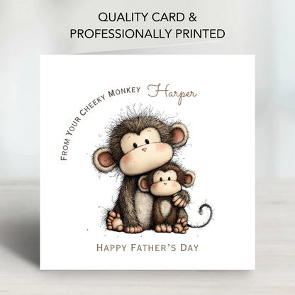 Fathers Day Card - Cheeky Monkey Design - C793